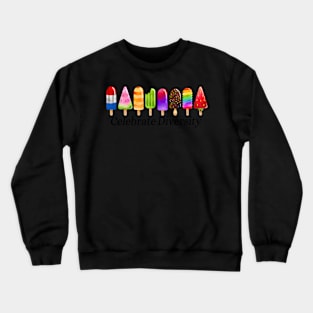 Celebrate Diversity Frozen Popsicle Treats Desserts Crewneck Sweatshirt